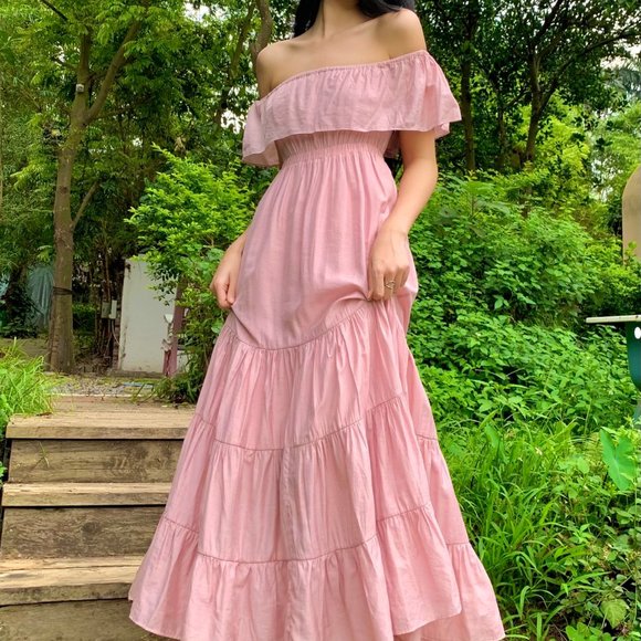 ALANTINO OFF SHOULDER DRESS - Picture 4 of 4